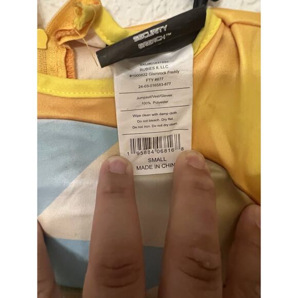 Spirit Halloween FNAF GlamRock Freddy Costume Child Small 4-6 - Picture 8 of 11